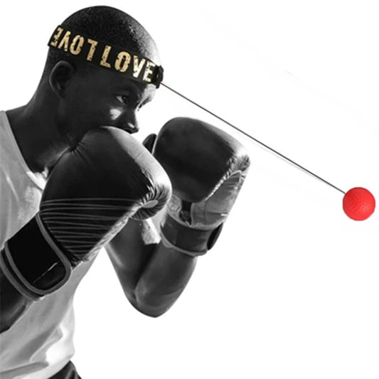 Muay Thai Boxing Speed Ball with Head Band for Sanda Boxing Fighting Fast Speed Reaction Time Training Boxing Reflex Trainer