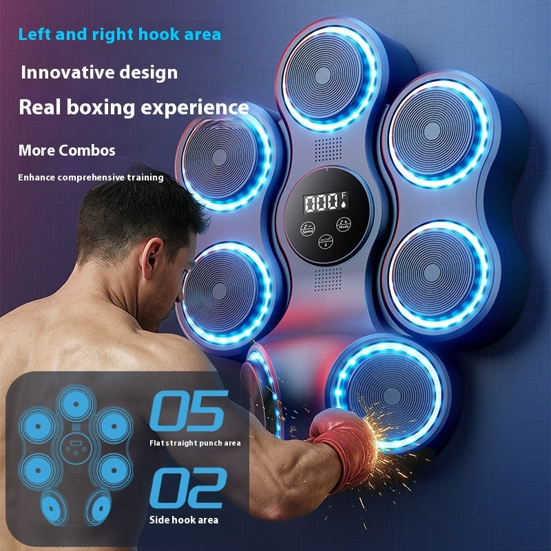Boxmachine trainer voor kinderen & volwassenen - bluetooth boxing wall pad