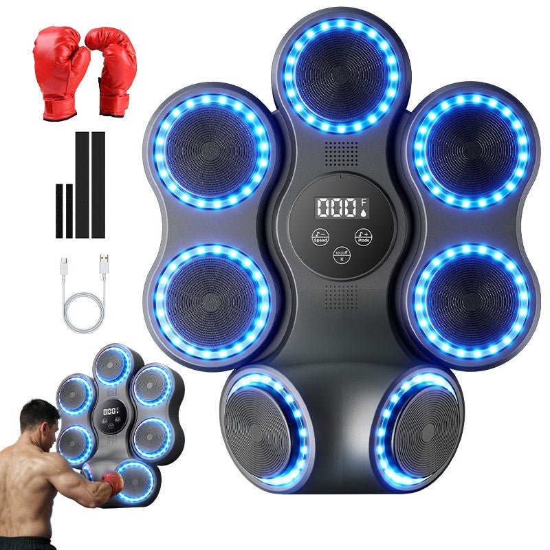 Boxmachine trainer voor kinderen & volwassenen - bluetooth boxing wall pad