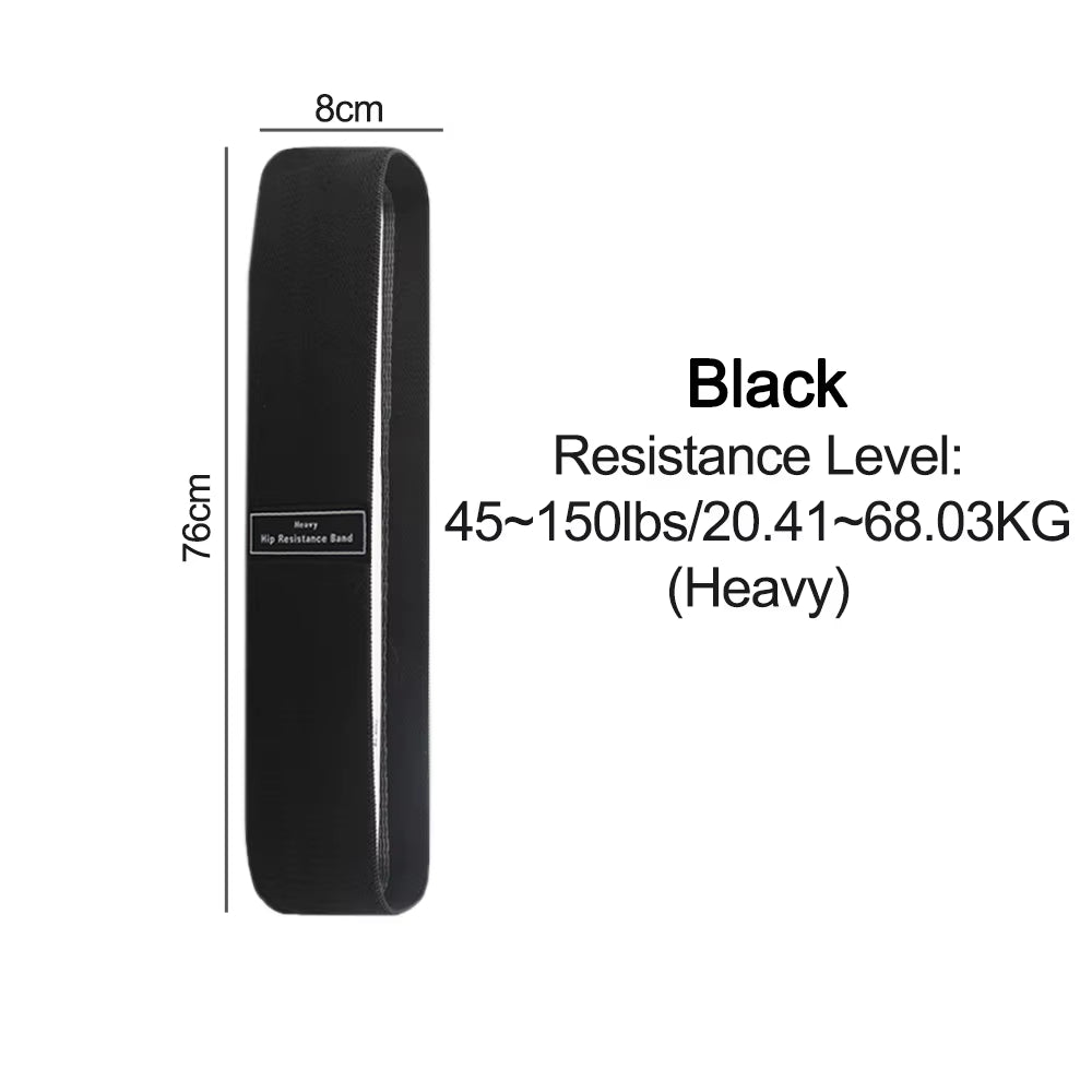 105Lb Long Resistance Loop Band Set Unisex Fitness Yoga Elastic Bands Hip Circle Thigh Squat Band Workout Gym Equipment for Home