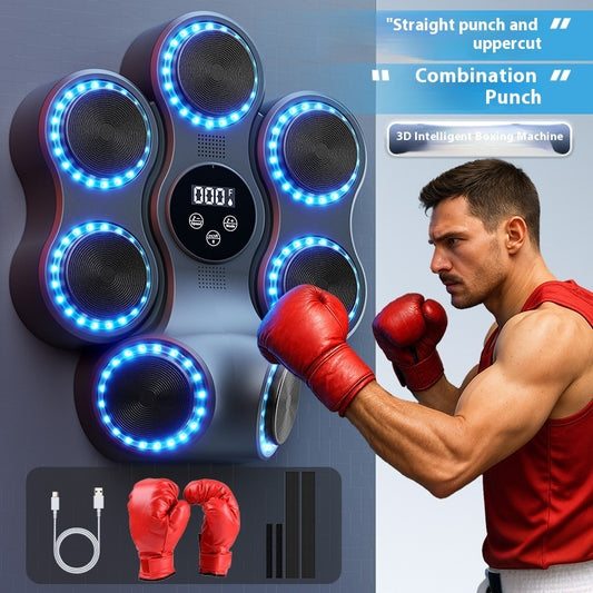 Boxmachine trainer voor kinderen & volwassenen - bluetooth boxing wall pad
